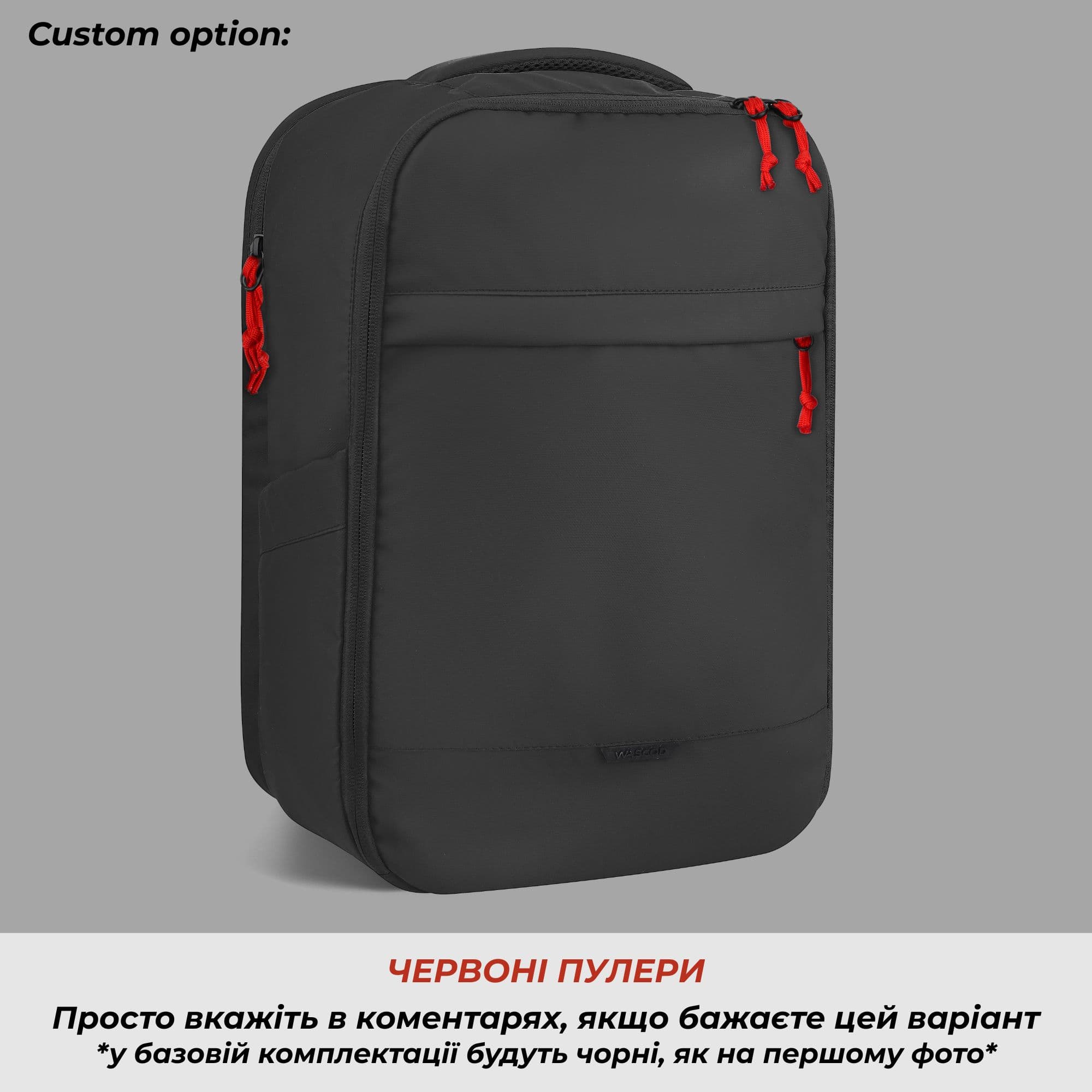 Рюкзак 40х30х20 Leon Lite Black (Ryanair / Wizz Air Size) для ручної поклажі - Зображення 9